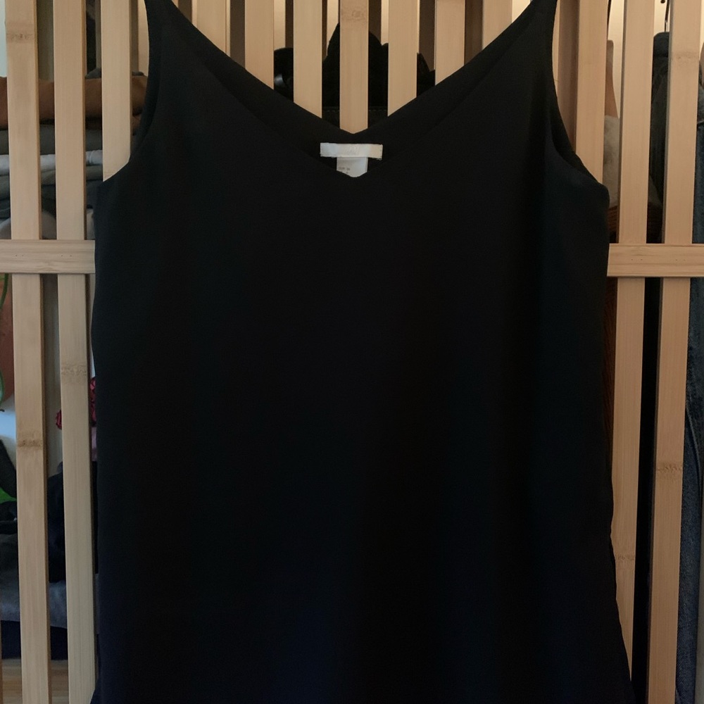 Black tank top blouse